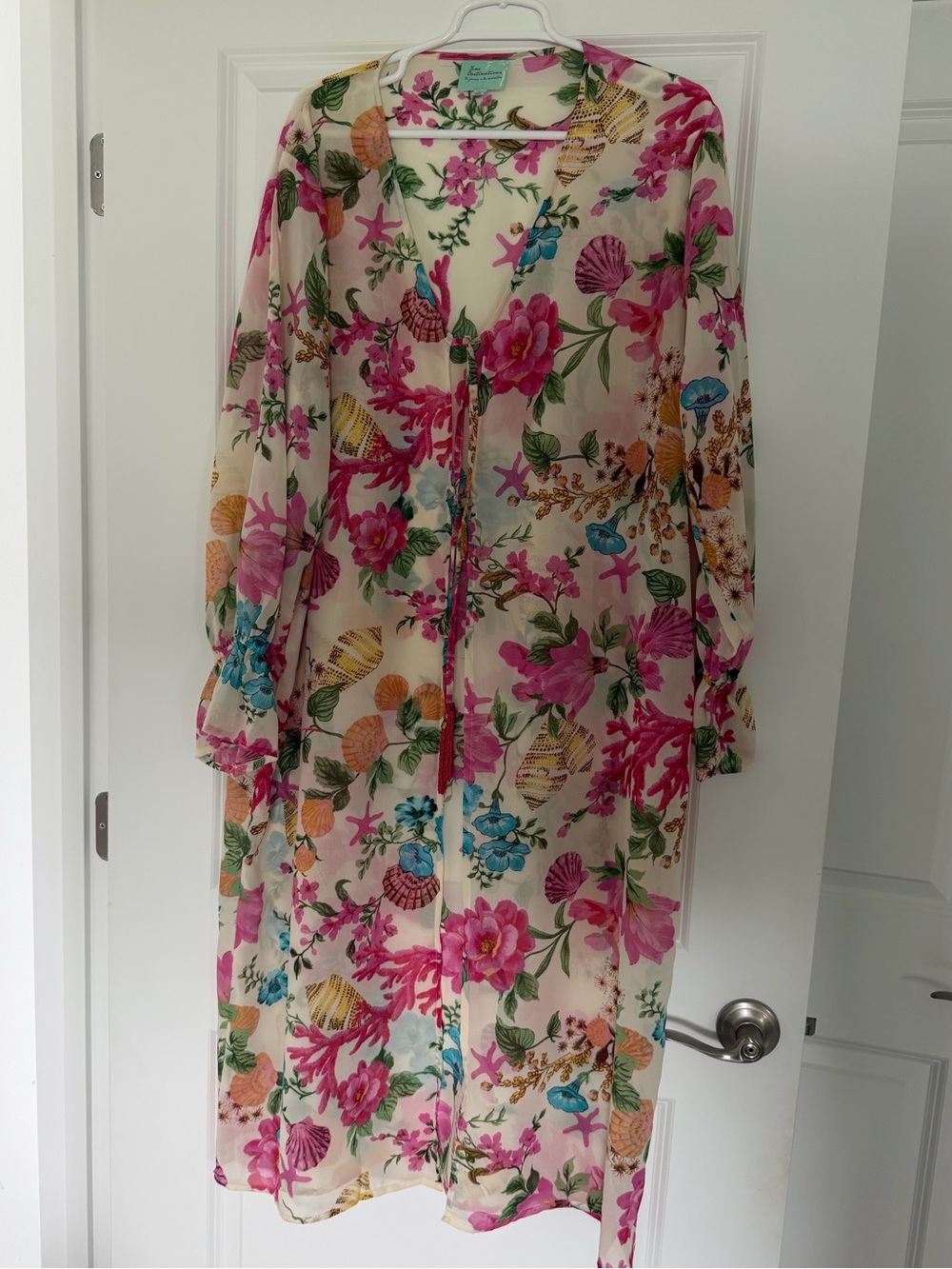 True Destinations Sheer kimono, and matching pants